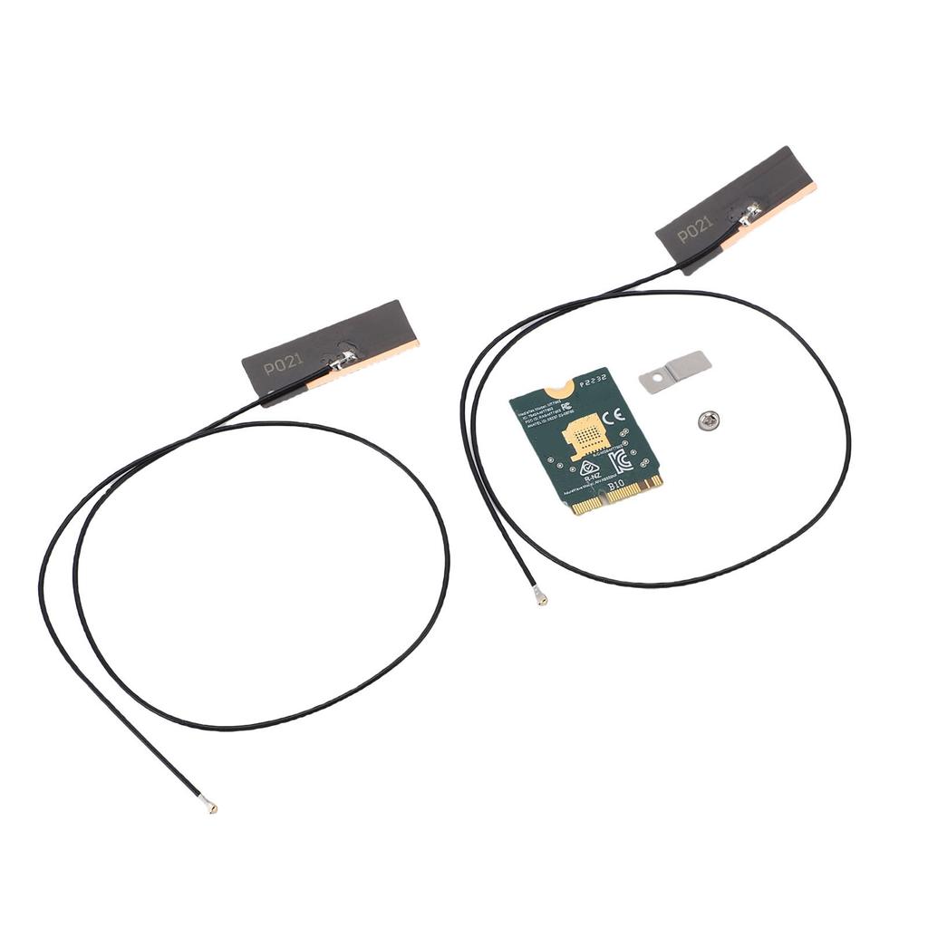 WiFi 6E Wireless Card M.2 NGFF 2.4GHz 5GHz 6GHz Triple Band 4200Mbps Laptop Wireless Card with Dual 8dBi Antenna