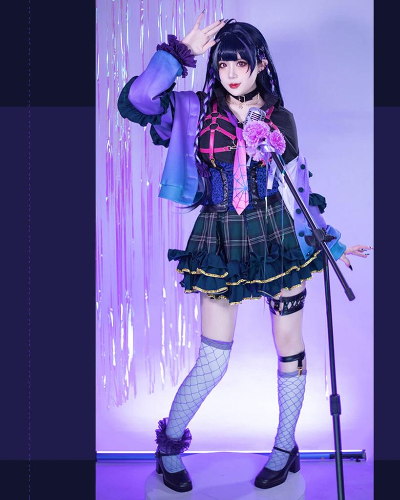 Nijisanji Kyoran Meroko Cosplay VTuber Halloween Meroko [Milky Time] Costume, (Costume)