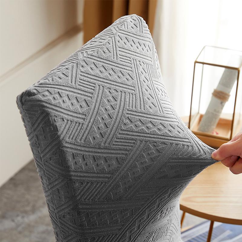 Elastic Dining Room Chair Cover Stretch Thick Jacquard Kitchen Chair Cover Slipcover for Dining Kitchen Hotel Wedding Banquet