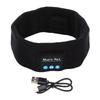 Sports Bluetooth Earphones Headband Wireless Fitness Headphones Built In Speaker Black Dual Stereo Sound