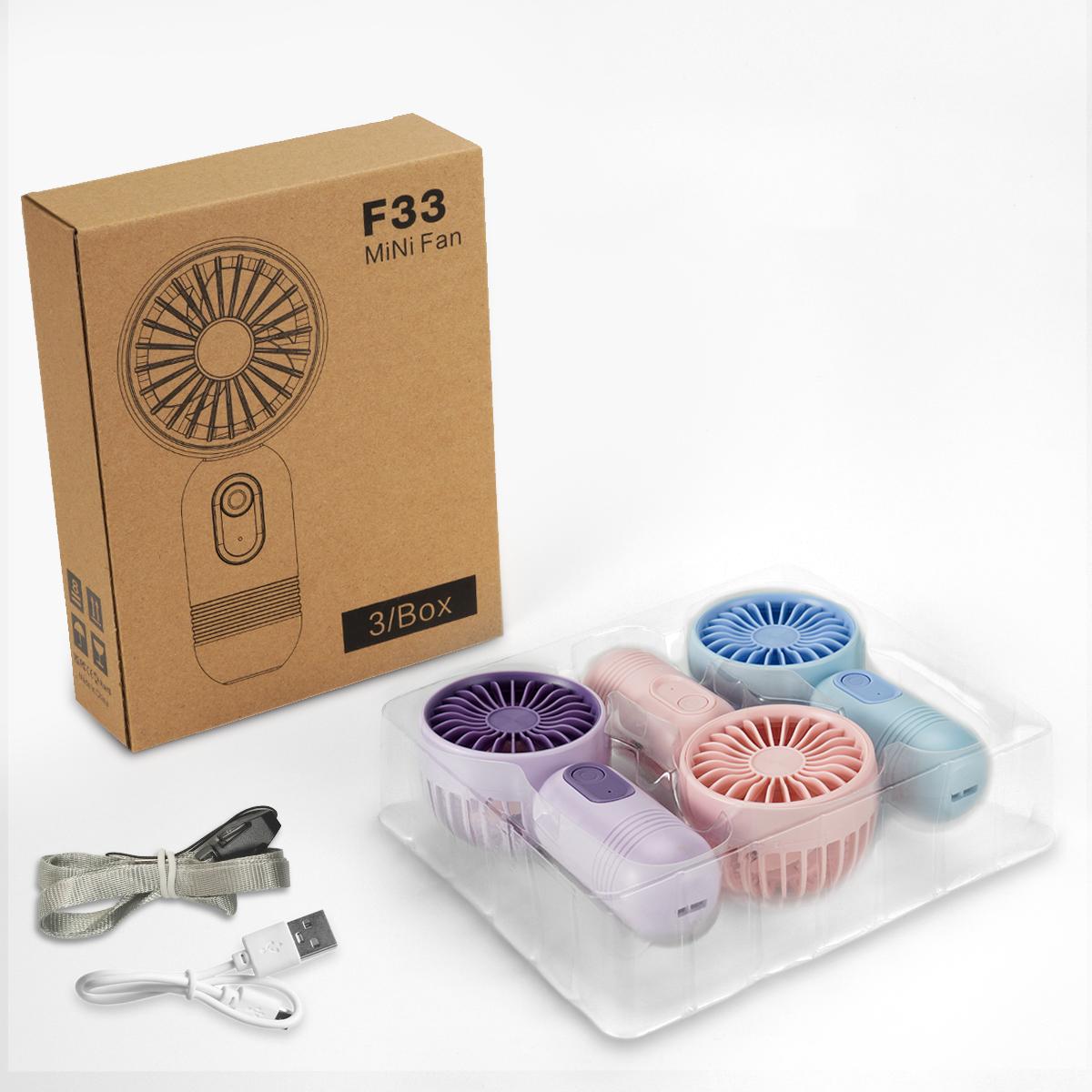 

3 шт. Портативный мини-вентилятор с 3 скоростями для путешествий, работающий от USB-аккумулятора, вентиляторы для ресниц