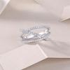 S925 Sterling Silver Moissanite Women's Engagement Ring - White Round Cut, Colorfast, Hot Selling Closed Band