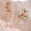 Christmas Reindeer Antler Headband Fashion Alloy Hair Clip for Women