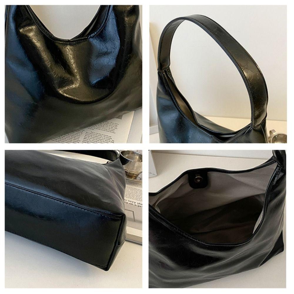 Wine Red Underarm Bag korean Style Tote Bag Trendy Hobo Bag  Outdoor