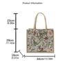 Flower Floral Pattern Shoulder Bag Canvas Geometric Cloth Bag Casual Ethnic Style Handbag  Women