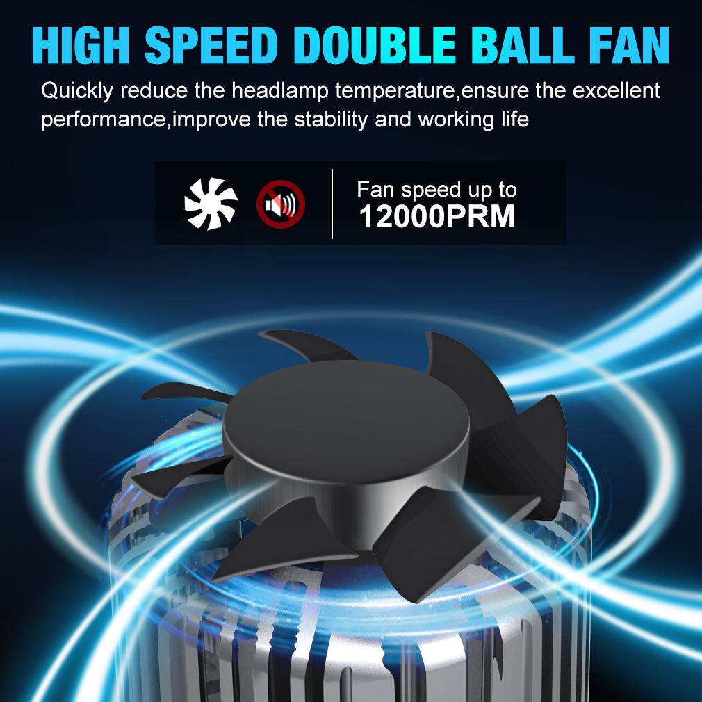 2 Stücke 22000LM 120 Watt H7 Led Leistungsstarke Lampen H4 Canbus Led-scheinwerferlampen Kupferrohr H8 H11 H1 HB3 9005 HB4 9006 9012 Hir2 Autoscheinwerfer 6000 Karat 12 V 24 V