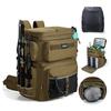Goture Fishing Tackle 66L Large 600D Oxford SBS Cooler Box Tackle Khaki Backpack, Bag, Capacity, Fabric, Zipper, Water-Repellent, Function,