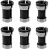 Chuck Adapter - 6 Pieces 8mm 6.35mm 6mm Carbon Steel Collet Chuck Heads - Universal Collet Adapter Replacement for Engraving Machine——VEBTles