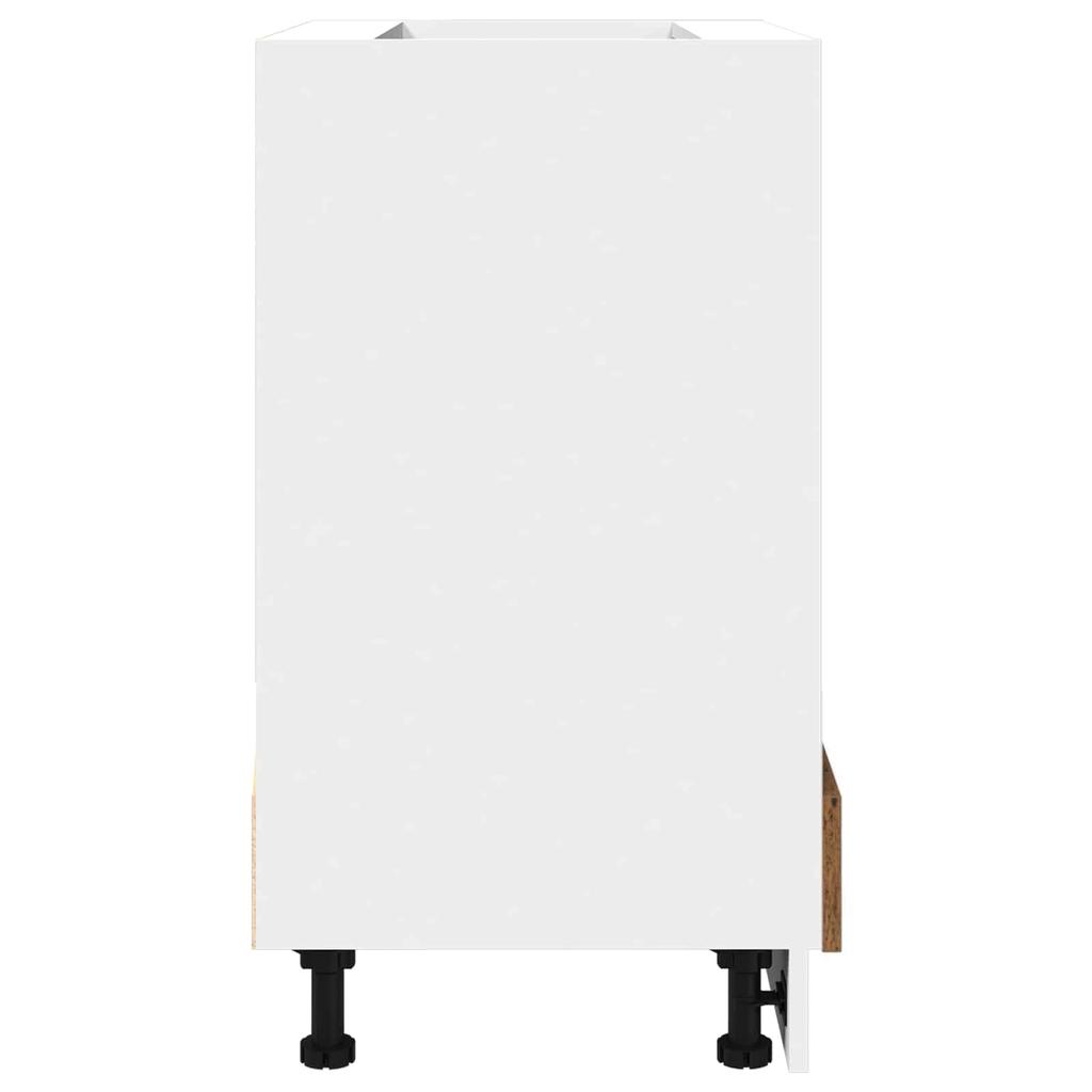 Hanging Cabinet Reclaimed Wood Look 60 X 46 X 81.5 Cm Engineered Wood