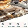 1Pc Horses Painting Print Flannel Blanket, High Quality Comfortable for All Seasons, Home Decor, Warmth and Comfort, Perfect for Christmas Gifts