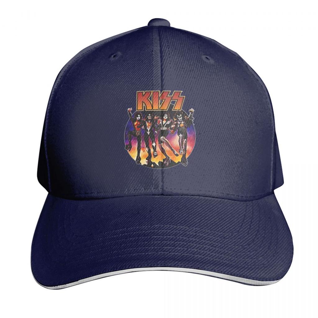 Kiss Rock Band Logo Cap Fashion Casual Baseball Caps Adjustable Hat Hip Hop Summer Unisex Baseball Hats