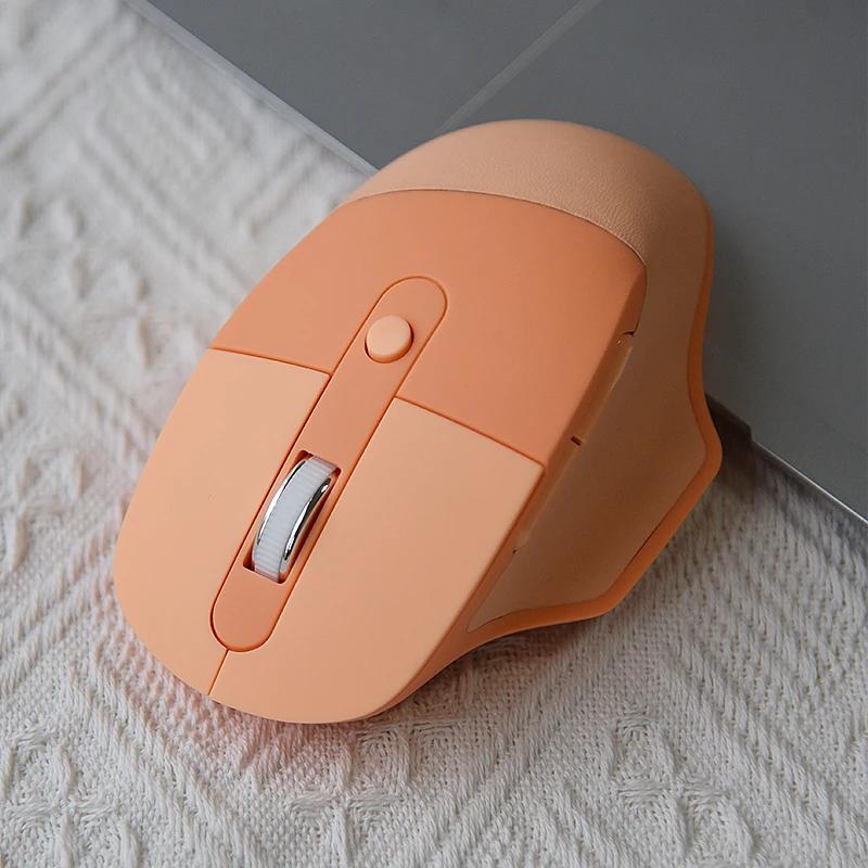 2.4G Wireless Mouse for Laptop Ergonomic Computer Mouse with 3 Adjustable Levels 6 Button Cordless Mouse Bluetooth Mouse
