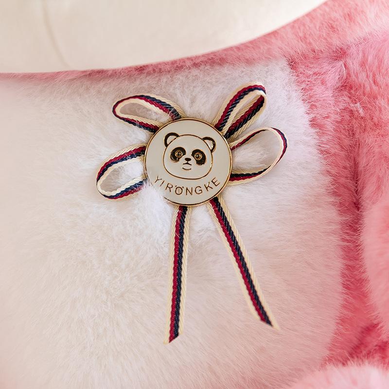 Новая кукла счастливого медведя, мягкая игрушка, милая кукла медведя с медалью, детская тряпичная кукла, подушка для бросания, подарок