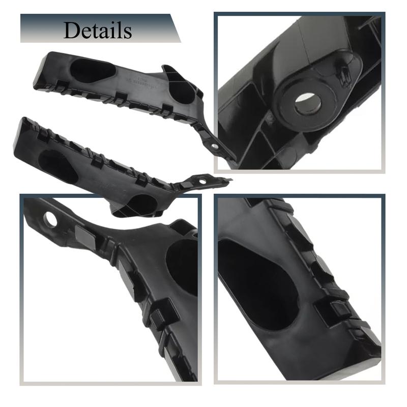 1 Pair RH+LH Car Front Bumper Support Bracket Retainer Black for Mazda 3 Sport 2014 2015 2016 2017 2018 BHN1500T1F BHN1500U1E