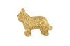 Briard, Berger de Brie II - Dog brooch in decorative box, elegant gold-plated pin, Art-Dog brand jacket pin