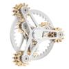 Fingertip Gear Toy 4 Gears Decompression Metal Finger Hand Brass Gear Toy for Stress Relieving