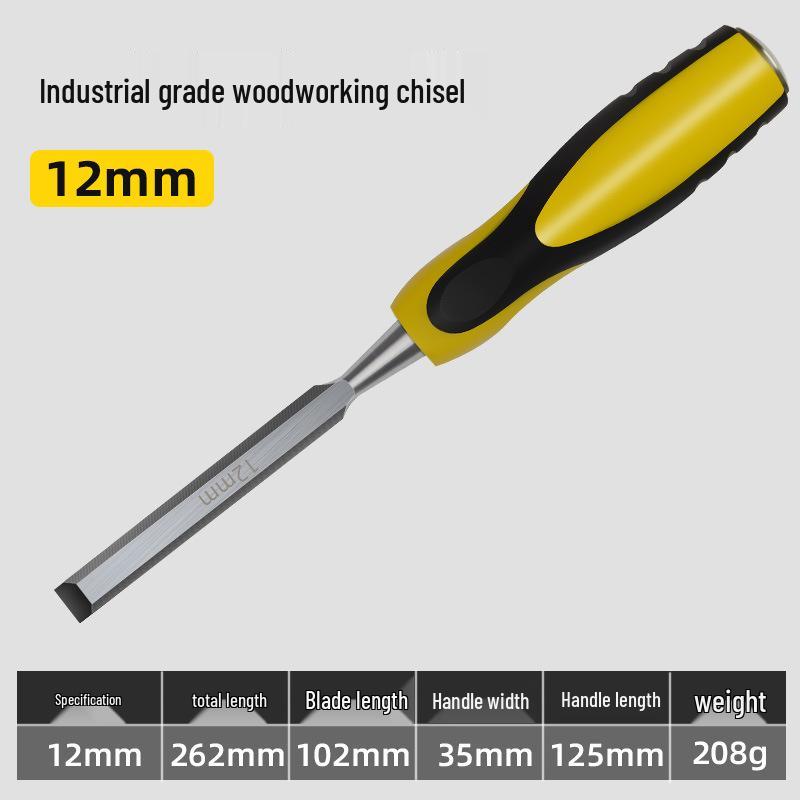 Premium Alloy Steel Woodworking Chisel Set – Complete Flat Chisel Tools for Carving and Decoration