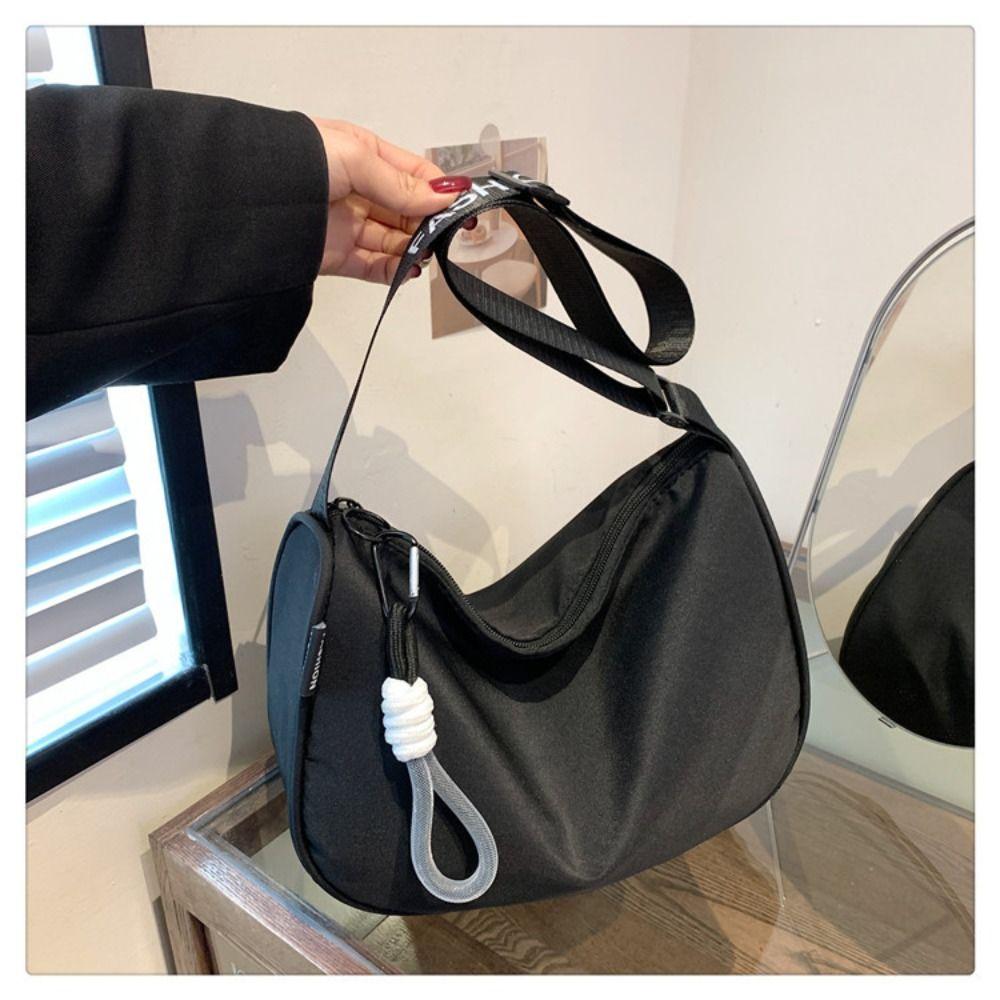 Fashion Oxford Cloth Crossbody Bag Fashion Waterproof Large Capacity Handbag Messenger Bag Casual Dumpling Bag For Women Girls