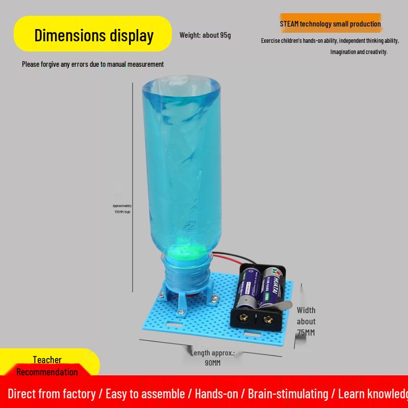 DIY Elektrisches Wasserwirbelmodell - STEAM Wissenschaftsexperiment Spielzeug