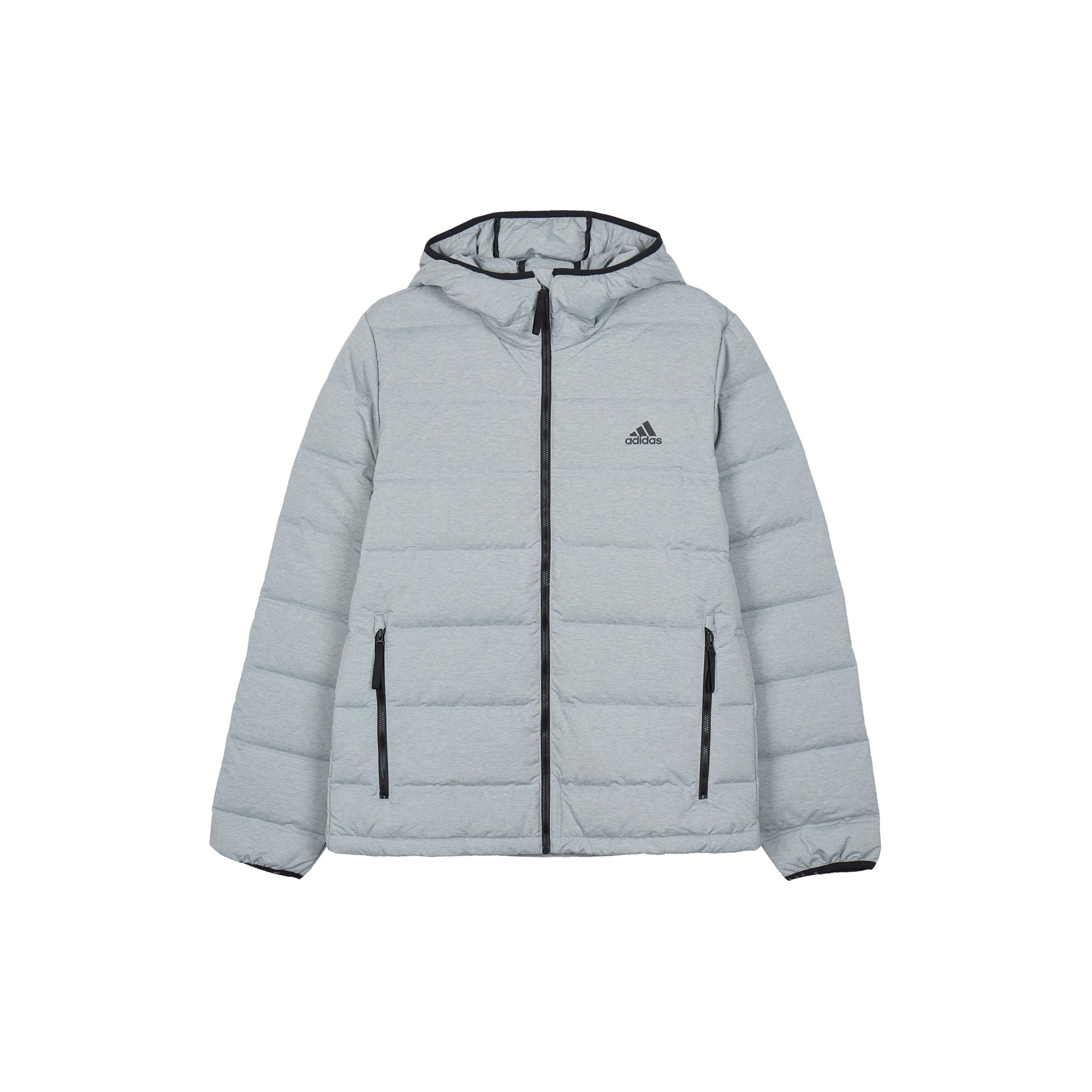 

New Adidas Down Jacket Men s Silver Gray H59836 XS