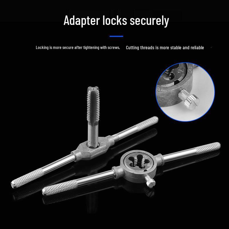 Metric Tap and Die Set with Wrenches and Tap Holders