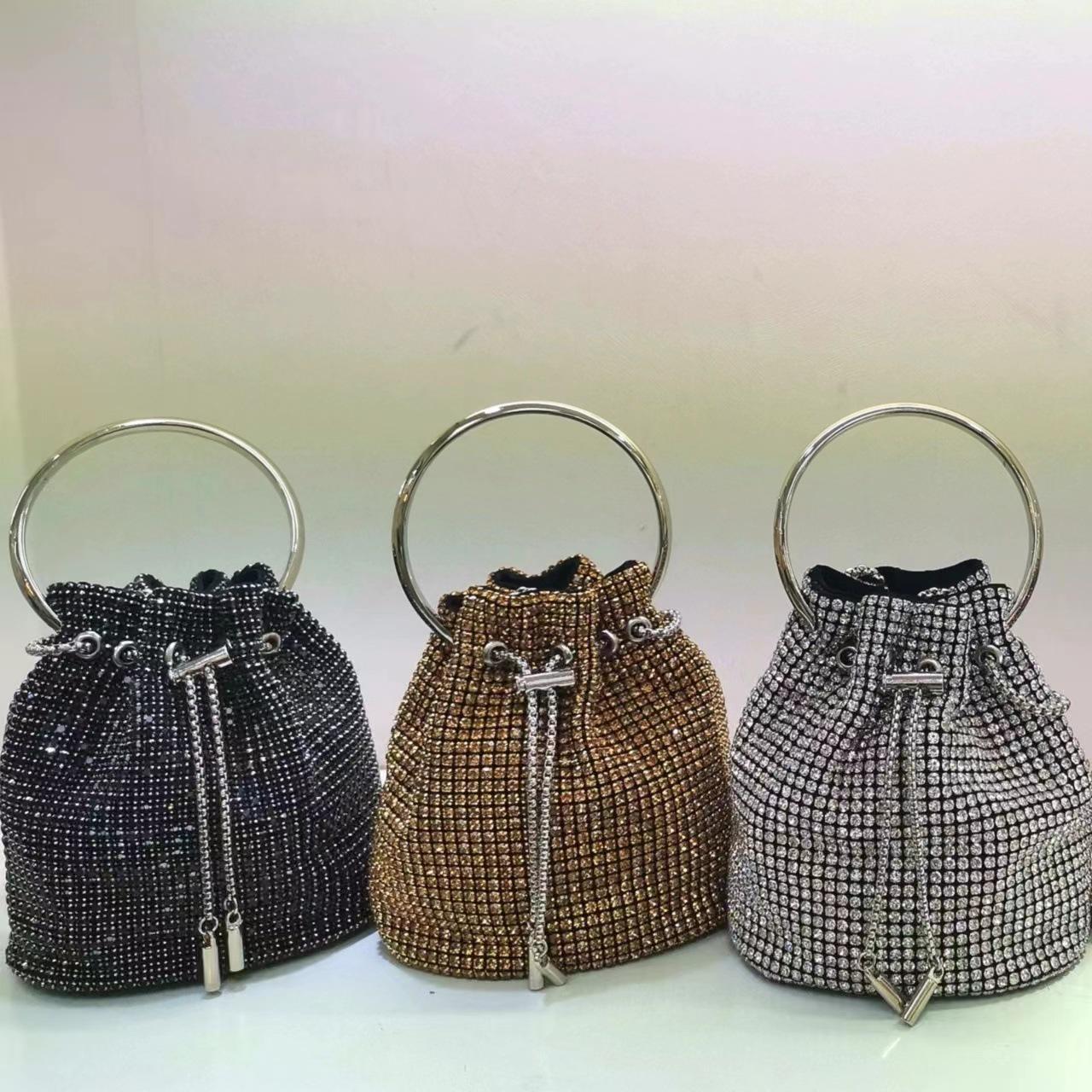 

Женская сумка-мессенджер Diamond Bucket 2024 года — летняя легкая роскошная повседневная сумка на одно плечо 16cm x 15cm x 17cm