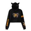 Streetwear Women Sexy Icrimax Letter Print Cropped Sweatshirts Oversize Loose Harajuku Pullovers Spring Korean Casual Tops