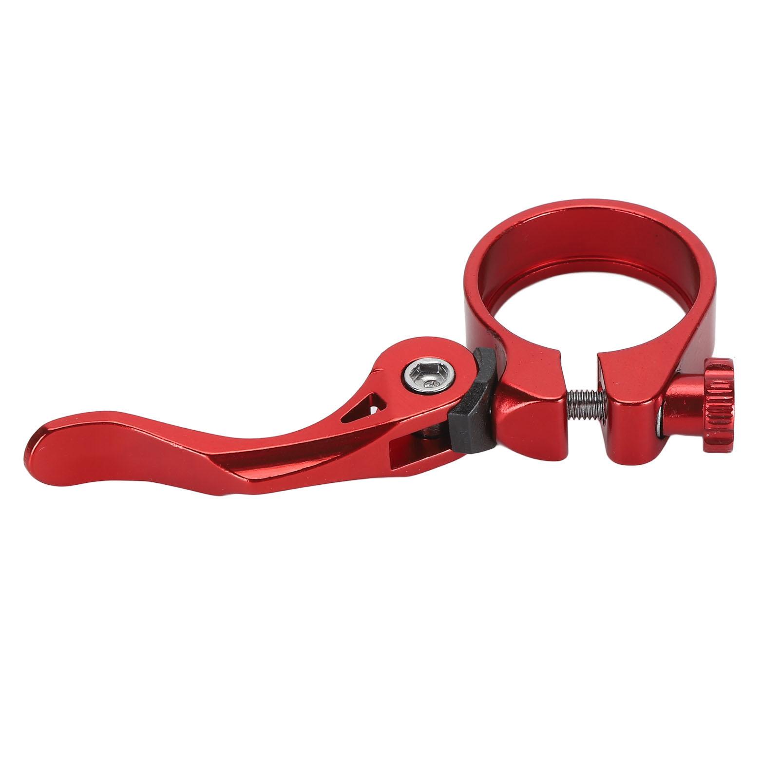 

Bike Seatpost Clamp Professional 34.9mm Aluminum Alloy Lightweight High Strength CNC Machined Quick Release Bicycle червоний