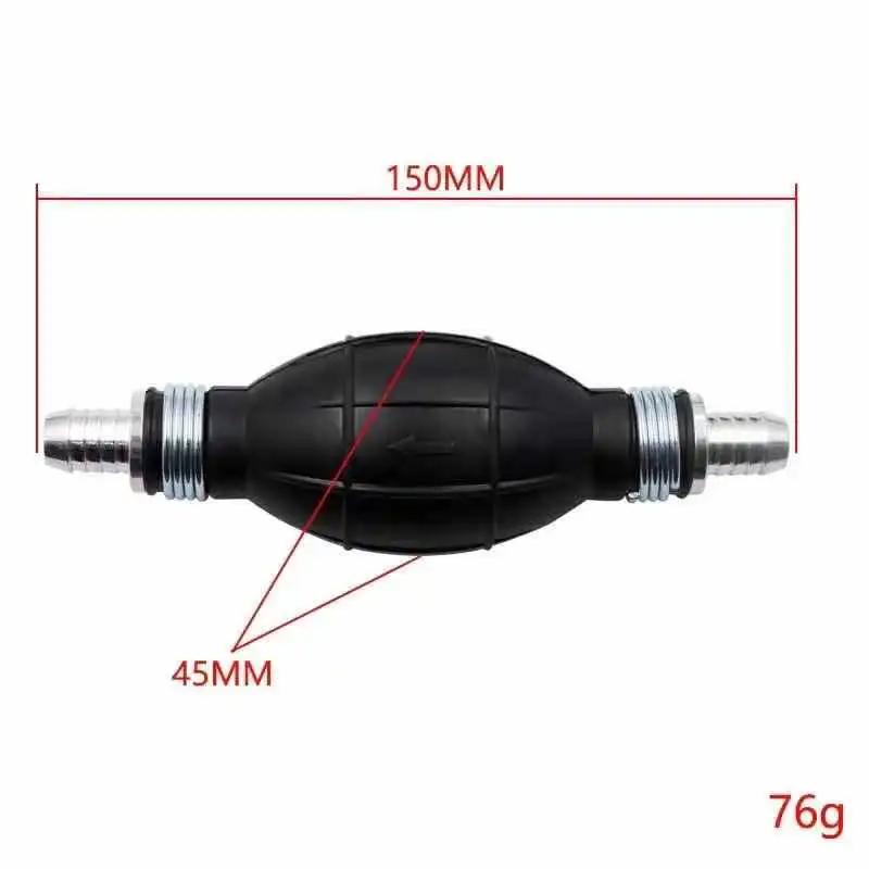 6/8/10/12mm Hand Fuel Pump Line Rubber Aluminum Fuel Pump Primer Bulb For Car Boat Marine Outboard Diesel Oil Transfer Petrol