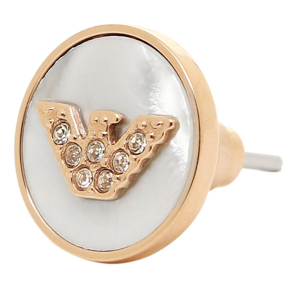 EMPORIO ARMANI Earrings EGS2311221 Rose Gold/White [Used]