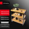 Rustic Mobile Bar Serving Cart