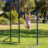 Klätterställning Utomhusklipptorn med Gymstång Pull-up-stång för Barn 3-8 År upp till 150 kg 250x190x180 cm Svart