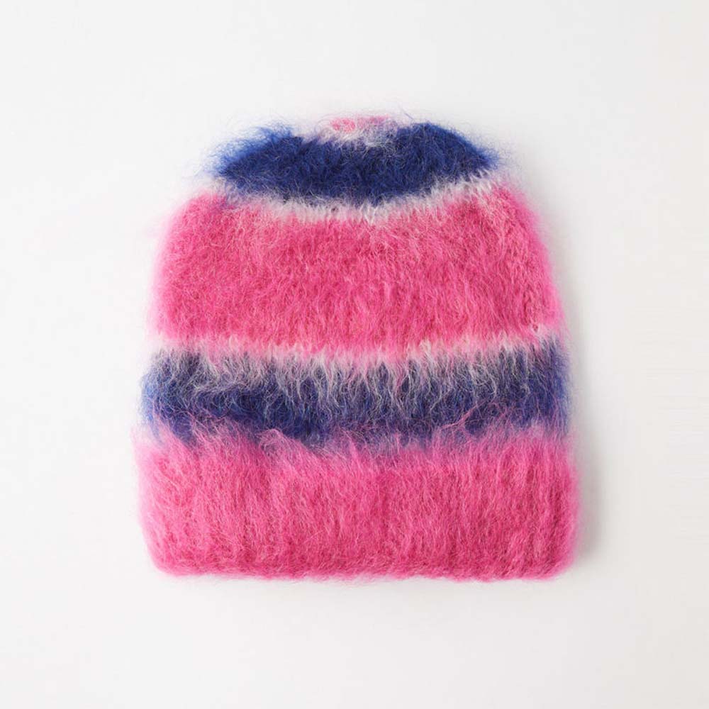 Unisex Winter Mohair Strickmütze Individuelles Logo Warm Lang Sport Strand Freizeit Täglich Outdoor Reisen Angeln Stickerei