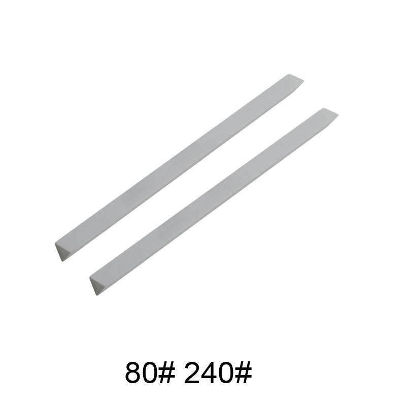 2 PCS 80-3000# Triangle Oil Stone Set Green Silicon Carbide Sand Rod Grinding Block Ceramic Jade Triangle Knife Sharpener Tool