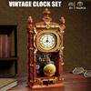 751PCS Traditional Retro Series Swing Clock Construction Bricks Featuring Pendulum Construction Brick Kit Gift Idea Ideal for Children Adult