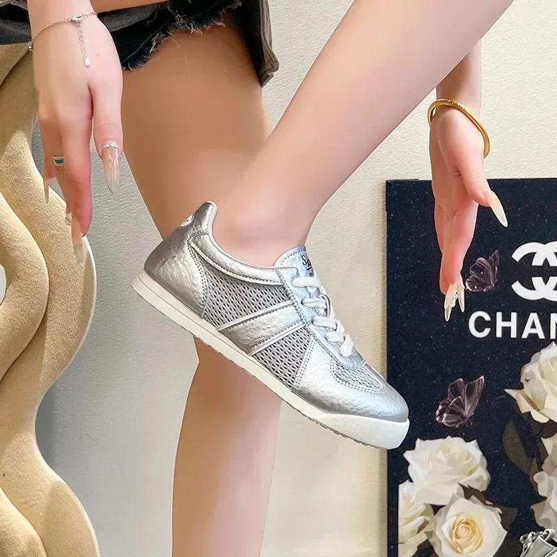 Summer Breathable Women Shoes New Sneakers High Quality Casual Shoes Soft Sole Flat Bottom Comfortable Women Vulcanized Shoes