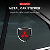 1Pcs 3D Metal Auto Door Shield Emblem Car Body Badge Sticker Styling For Mitsubishi Outlander I200 Pajero Eclipse ASX Lancer Space Delica Ex