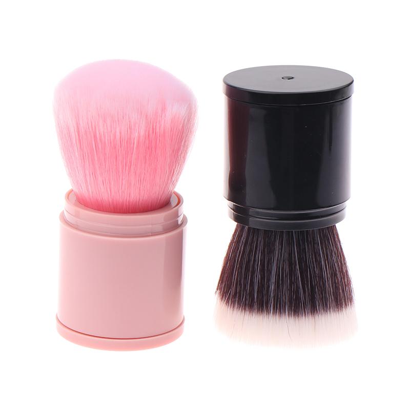1Pcs Retractable Foundation Makeup Brush Flat Kabuki Brush For Powder Blush Bronzer Concealer Portable Makeup Tools