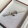 1pc Chinese Silver Curved Crescent Shaped Hairpin Women High-end Feel Featuring Simple and Stylish Half Zip Hairpin Headband