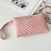 New Fashionable Women's Bag Clutch Bag, Simple Clutch Bag, Trendy Long Label Decorative Envelope Handbag, One Piece.