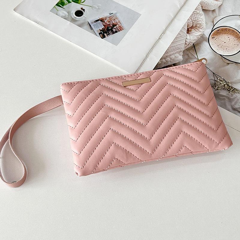 New Fashionable Women's Bag Clutch Bag, Simple Clutch Bag, Trendy Long Label Decorative Envelope Handbag, One Piece.