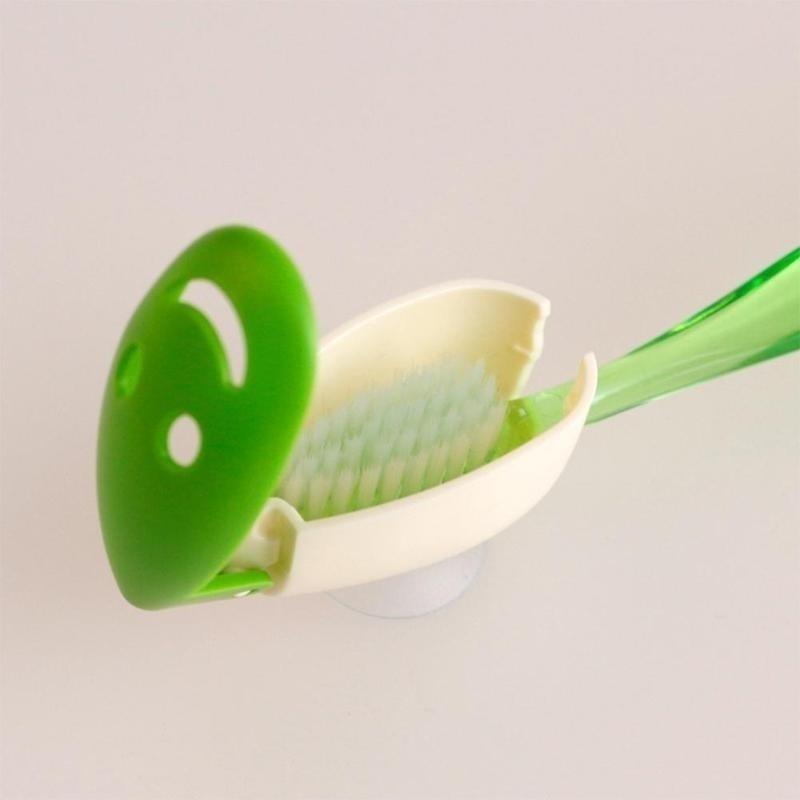 4ks automatický držák na zubní kartáčky s kreativním krásným kresleným zvířecím vzorem s přísavným stojanem na zubní kartáčky