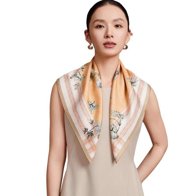 Shanghai Stories 100% Mulberry Silk Twill Scarf