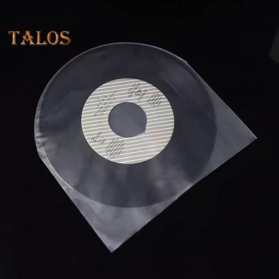 50Pcs Vinyl Record Inner Sleeves Dustproof Scratch-Resistant Anti-Static Plastic Round Bottom EP Protective Sleeves
