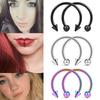 2 buc. Cone Spike Potcoava Circular Septum Inel pentru nas Cercuri din oțel chirurgical pentru mamelon Septum Nas Sprâncene Piercing ureche Bijuterii pentru corp