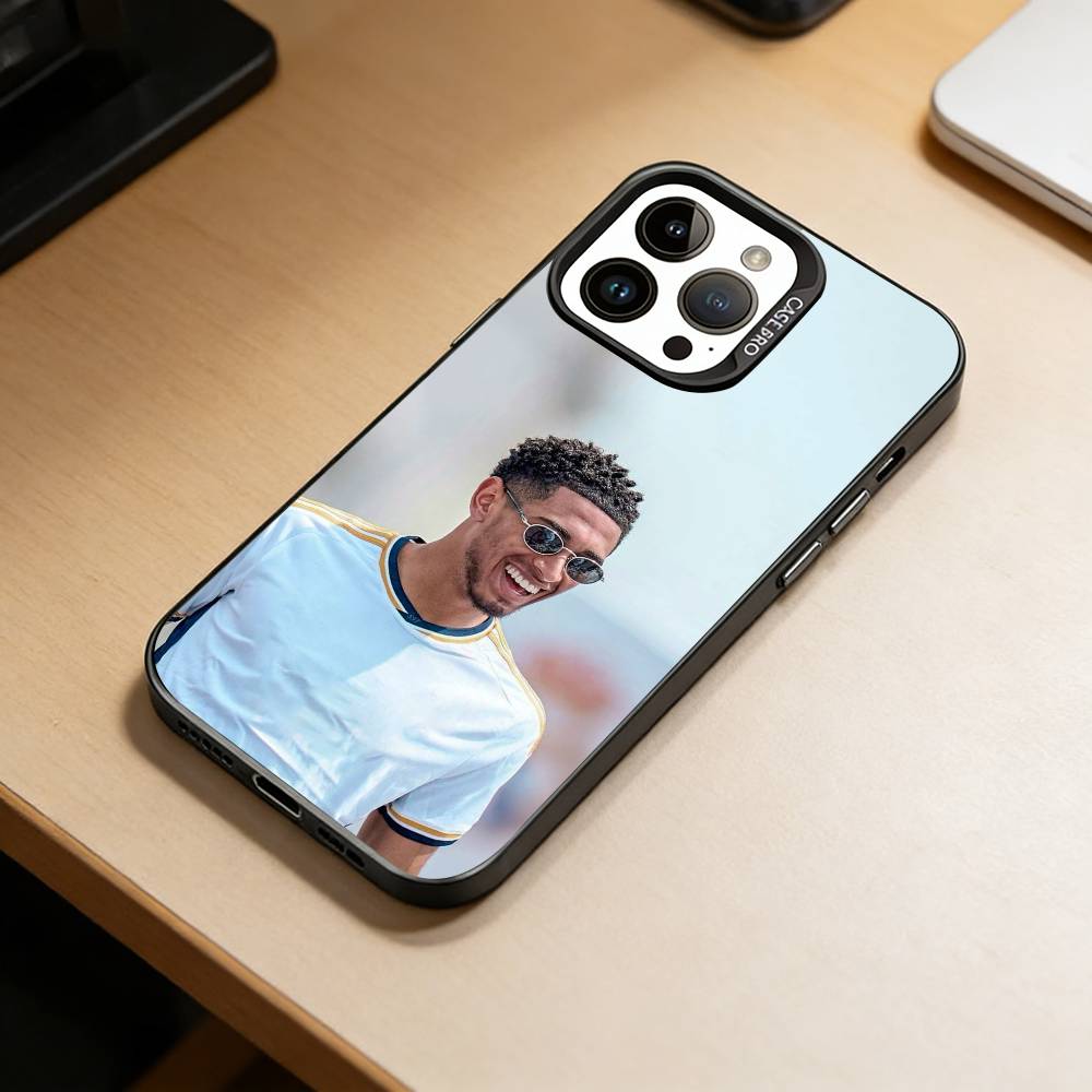J-Jude J-Bellingham  Phone Case For iPhone 17,16,15,14,13,12,11 Plus,Pro Max,XS,Colored Silver Plated Inside Cover