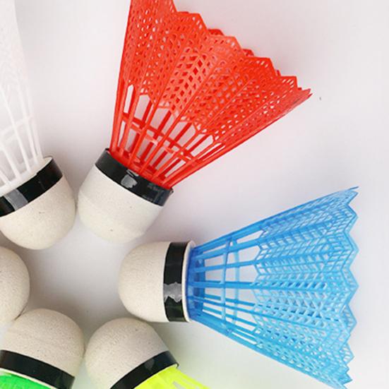 12 ks Badmintonové míčky Živé barvy Opakovaně použitelné Lehké Přenosné Tréninkový Badminton pro Děti Zábava