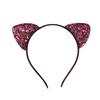 Cartoon Cat Ear Headband for Kids: Cute Scallion Powder Color Hair Accessory