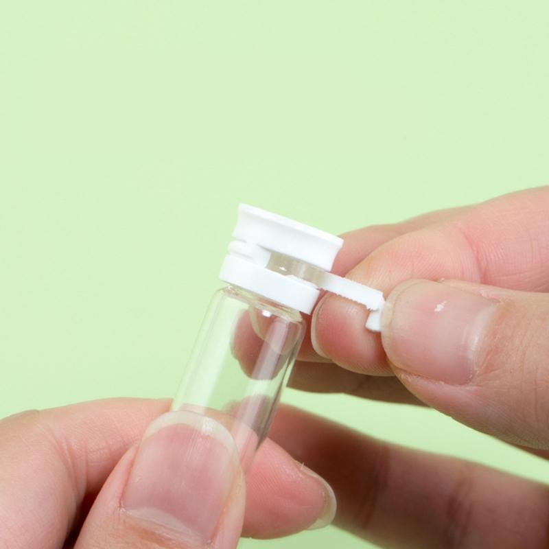 10pcs 2ml Portable Glass Vials Ideal for Perfume or Essential Oils Sturdy and Spill Proof for Traveler Daily Use