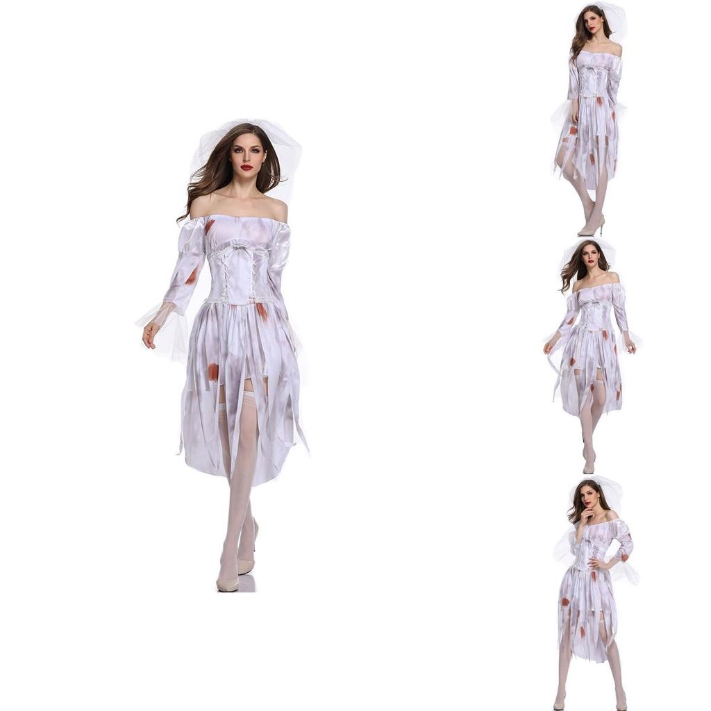Elegant Zombie Corpse Bride Costume For Women Perfect For Halloween And Cosplay Events